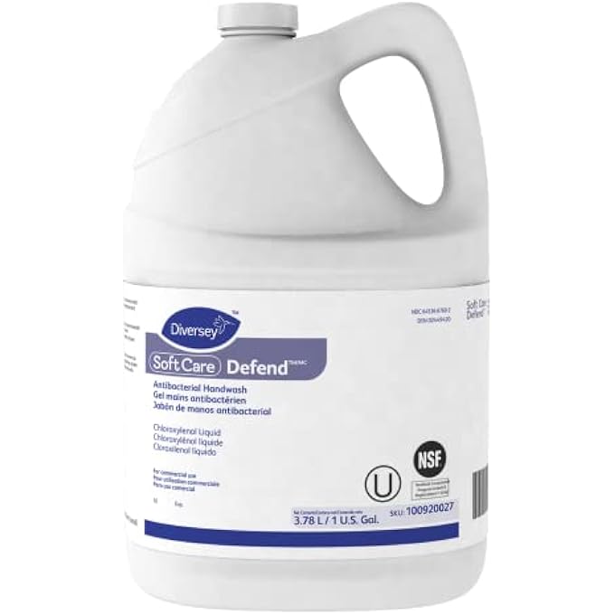 Diversey 100920027 SOFT CARE DEFEND ANTIBACTERIAL HANDWASH, COMMERCIAL FORMULA WITH CHLOROXYLENOL LIQUID, READY-TO-USE, 1-GALLON - Image 1